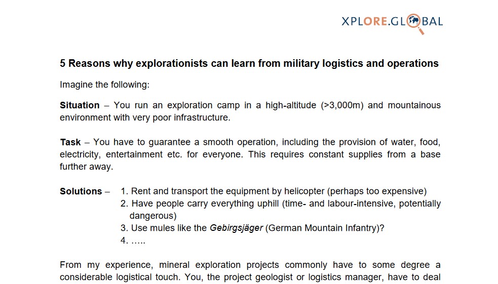 5 Reasons whyexplorationistscanlearn from military logistics and operations